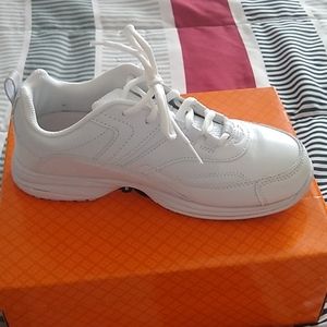 Safe step white shoes